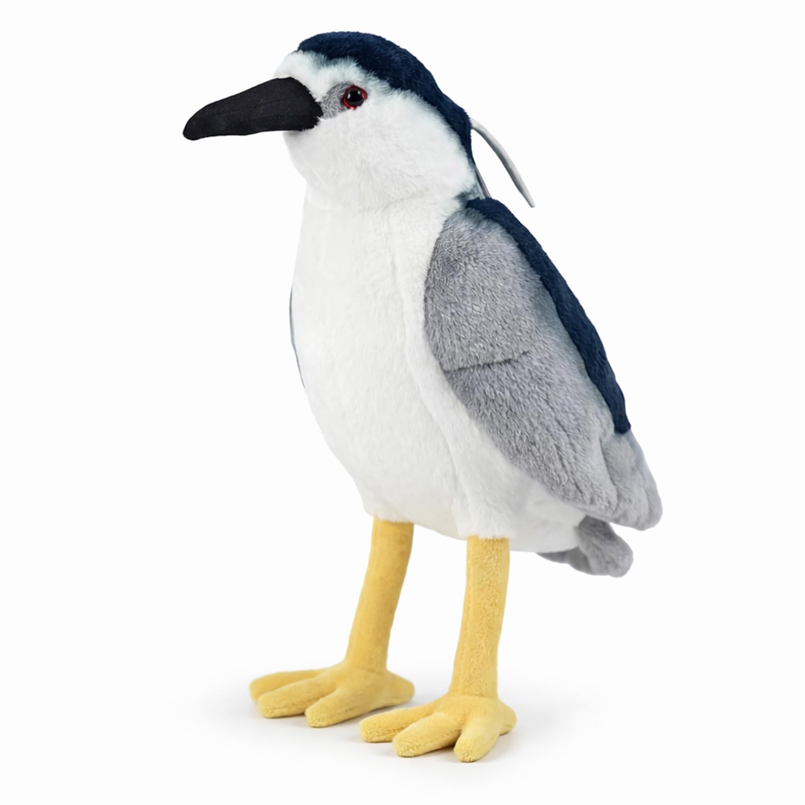 PuffPurrs Lifelike Night Heron Plush Toy, Cute Realistic Black-Crowned Night Heron Teddy Stuffed Animal