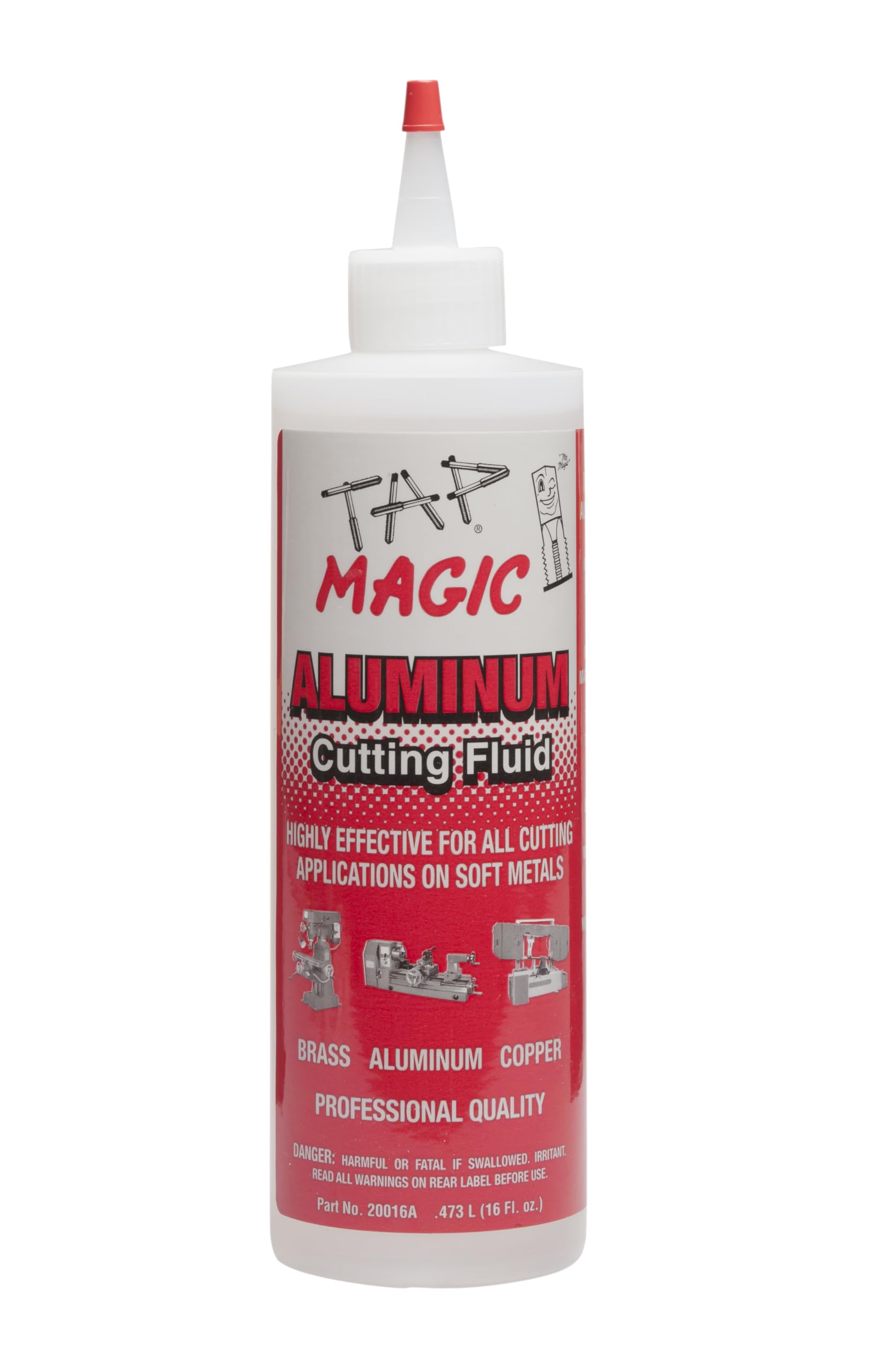 Tap Magic 20016A Aluminum Fluid with Spout Top, 16 oz, Light Yellow (Pack of 1)