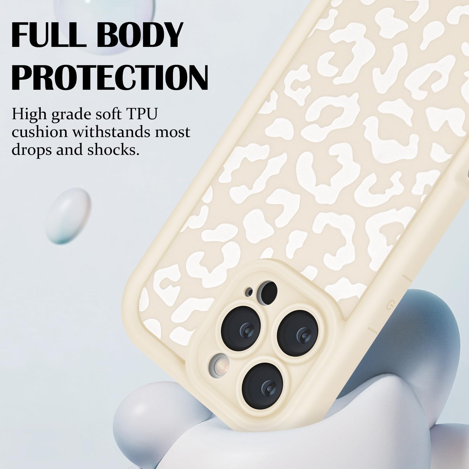 Coque IPhone 16 Pro Max Motif Léopard Brillant - Housse Ultra-fine Antichoc TPU - Imprimé Guépard Esthétique Pour Femmes Et Filles - Newseego