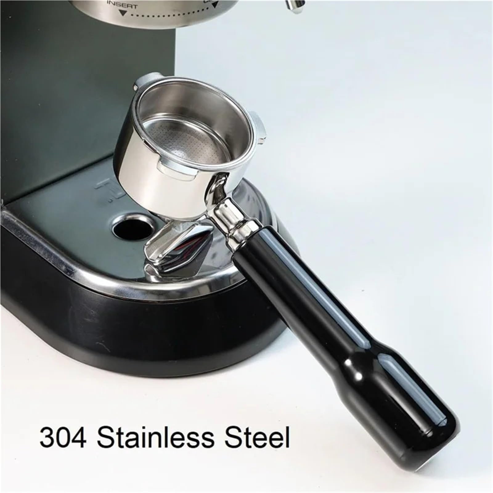 Portafiltro De Café De 51Mm Con 3 Orejas Y Doble Boquilla, Compatible Con Mango DeLonghi, Dedica EC680/EC685/EC785/EC820/EC850/EC860