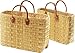 Price comparison product image Locker eelgrass-bag natural leather-handle set/2