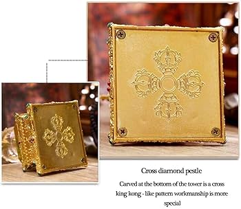 美品☆  手作りする  純銅  千仏舎利塔  工芸品  置物2 美品☆ 手作りする 純銅 千仏舎利塔 工芸品 置物2