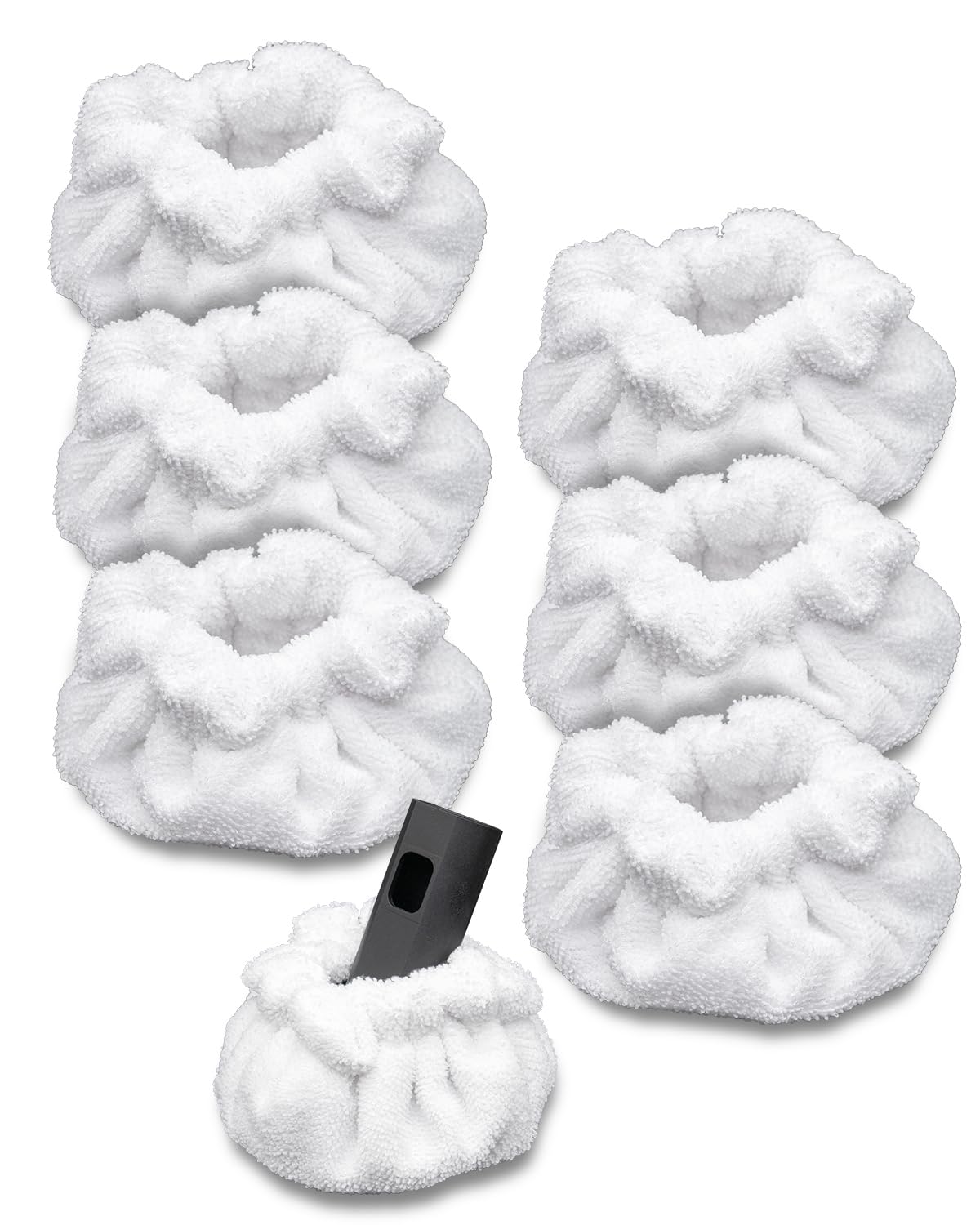 RunnoClean - Accesorios para limpieza a vapor, capó pequeño (triángulo) compatible con limpiador de vapor Dupray Neat, almohadillas reutilizables para mopa de vapor de precisión, paquete de 6