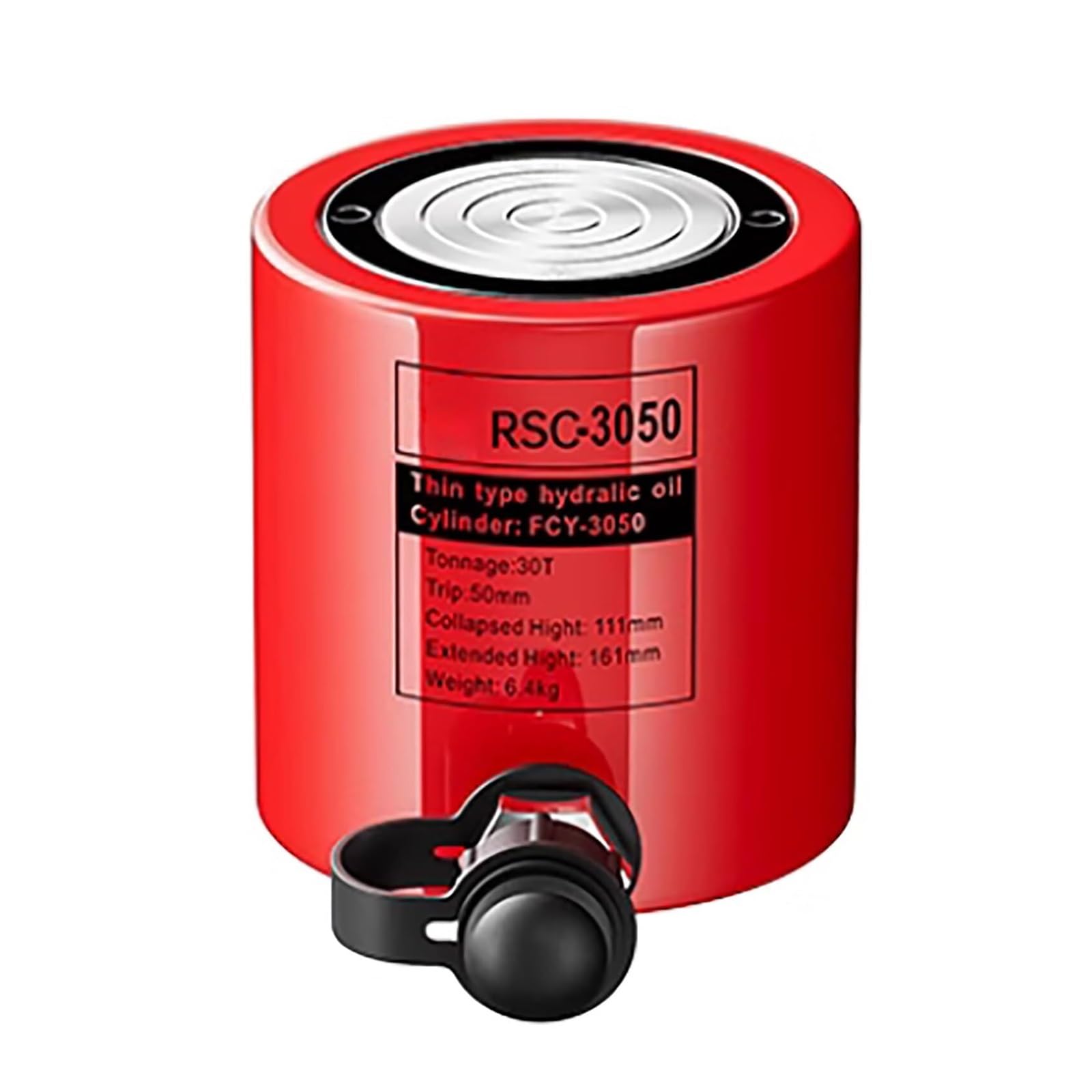 Podnośnik z automatycznym zwijaniem, platerowany tłoczysk, cylinder podnoszący ze skokiem 2 cale/50 mm, podnośniki hydrauliczne (skok 30T/29,999.7 kg-5.1 cm)