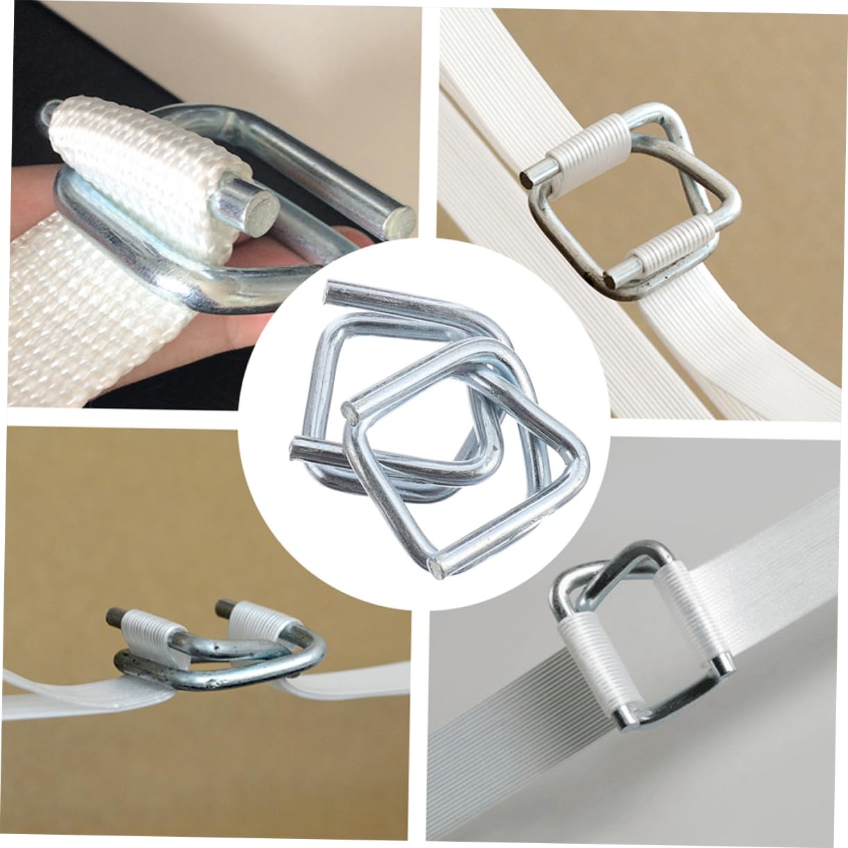 Verzinkte Metallschnallen Rostbeständig für Packgurte 50 Stück 19mm Breite und Leicht für Rucksack und Gepäckverpackung Sowie Selbstgemacht Handwerk