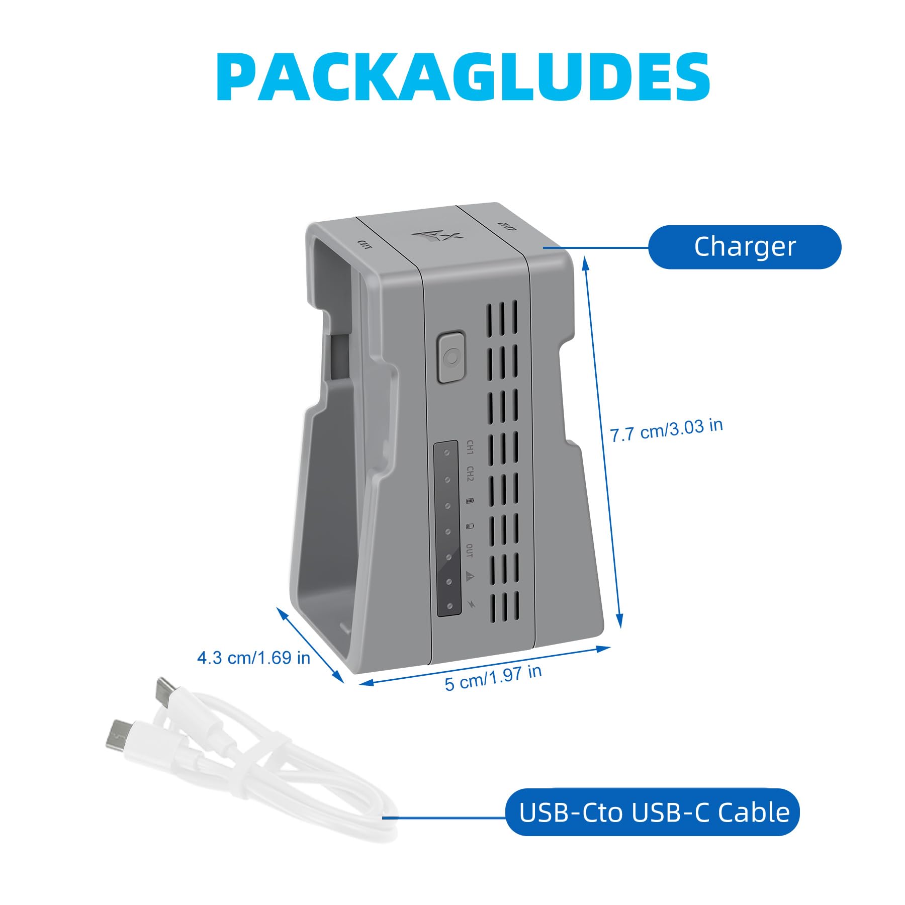 Chargeur de batterie 45 W avec charge de stockage pour drone DJI Neo 2, hub de charge bidirectionnel bidirectionnel, charge rapide deux batteries accessoires