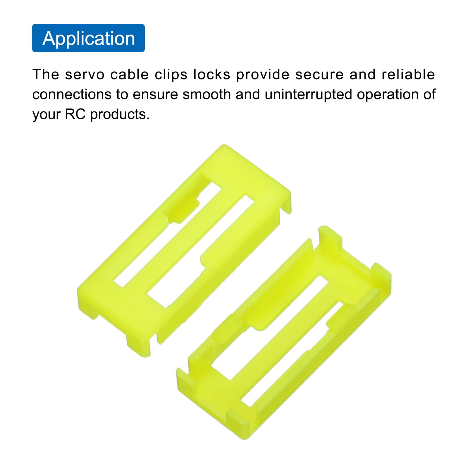 QUARKZMAN 18 Fermacavi Per Servo In ABS - Blu, Sicurezza Per Prolunghe, Per Aeromodelli RC, Barche, Modelli Fai-da-te