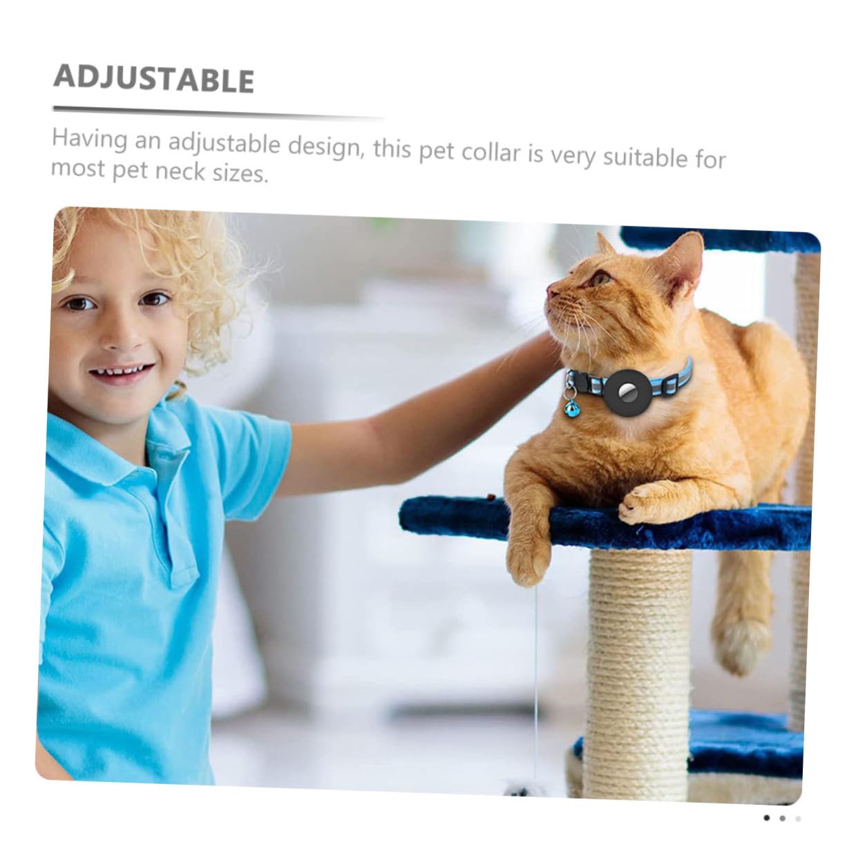 Happyyami 5pièces Collier Réfléchissant Ajustable pour Chien Collier De Sécurité Breakaway pour Animaux Perdants avec Conteneur De Traceur Accessoire Pratique Et Élégant