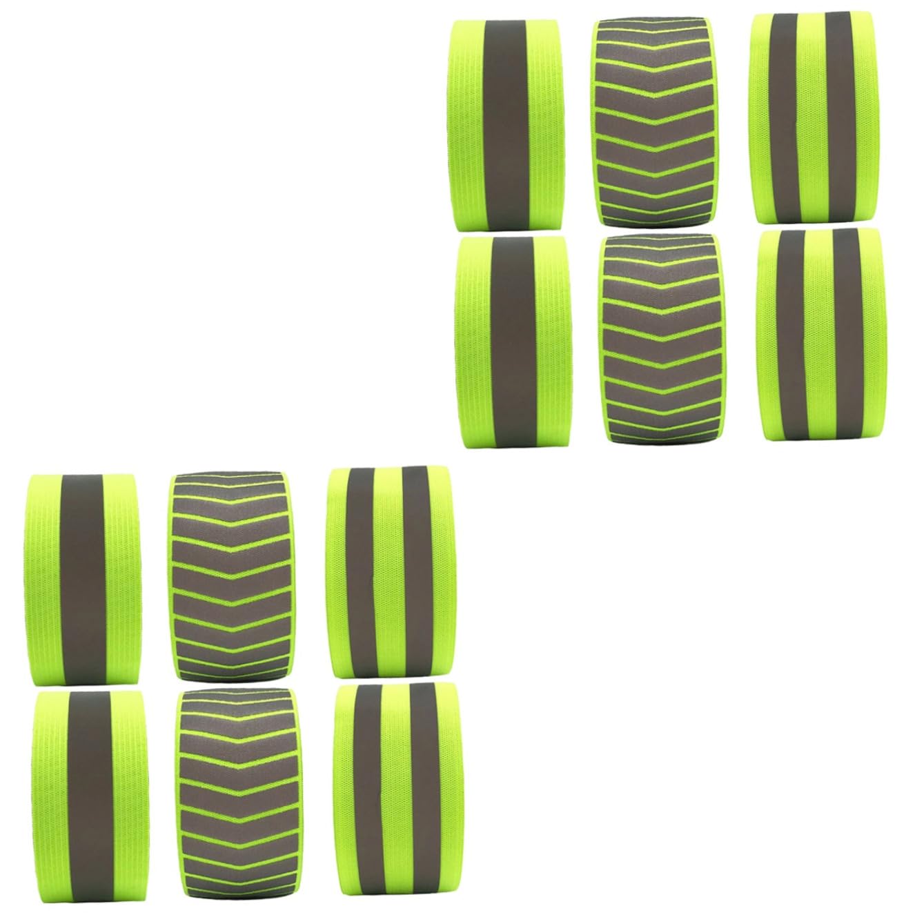 TOYANDONA Brassard Réfléchissant Clignotant Brassards Illuminé Bandes Réfléchissantes Réflecteur en Cours D'exécution Coureurs Bracelets Sportifs Sécurité Nuit Vert