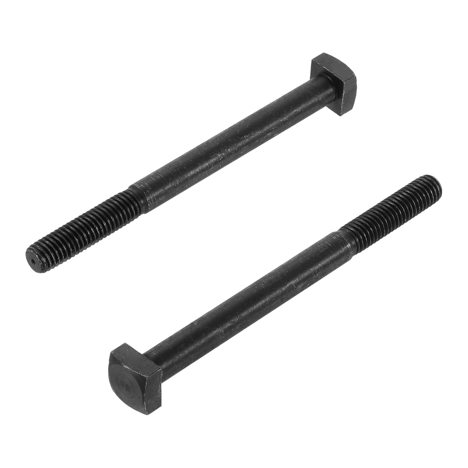 uxcell 5Pcs Square Head Bolts, 1/2-13x6 Black Oxide Carbon Steel Square Machine Screws, T-Bolt for Machinery Railroad Electrical Connections