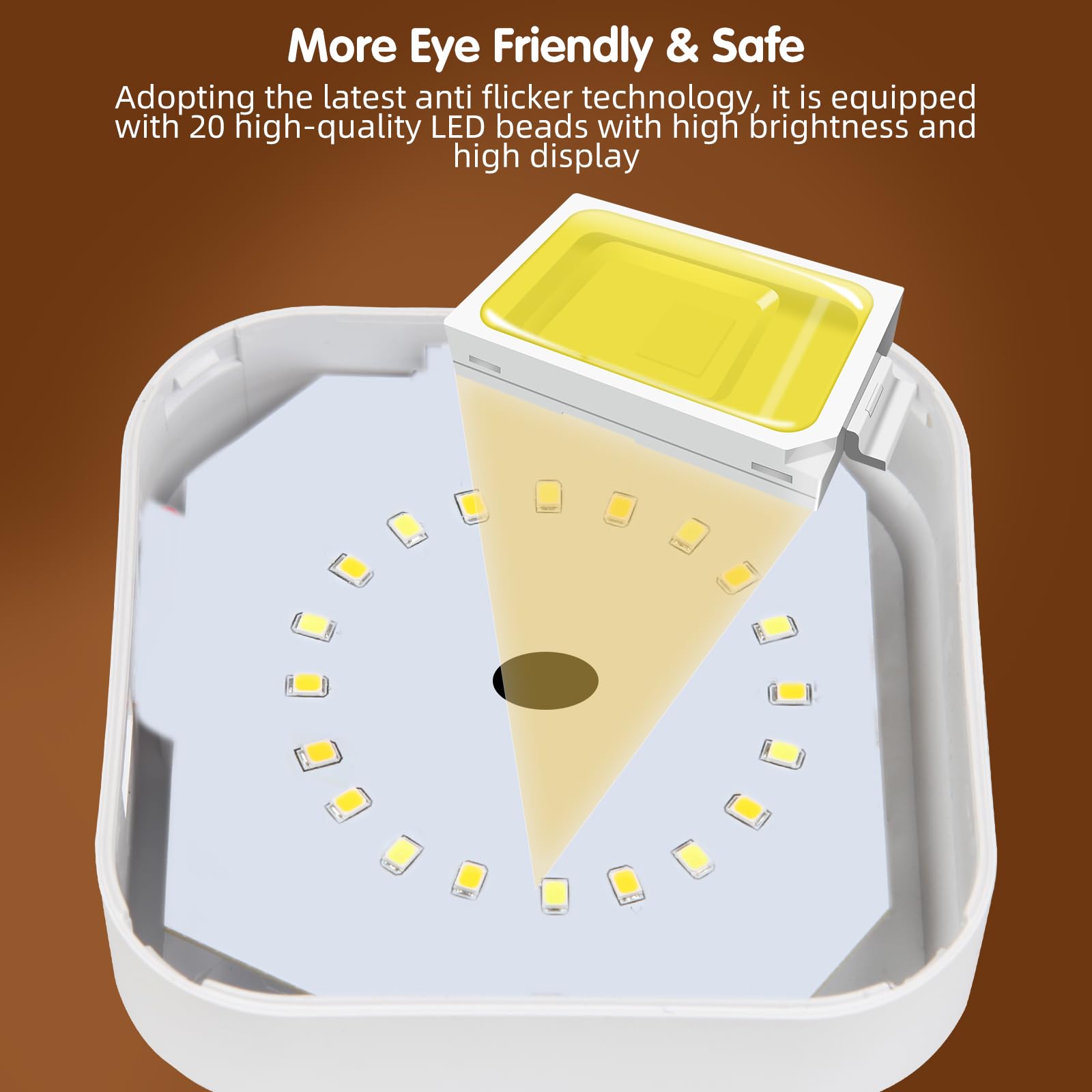 Touch Lamp for Nightstand Speech Control Bedside Lamp Touch Control for Bedrooms Smart Rechargeable Night Light Eye Caring — view 7