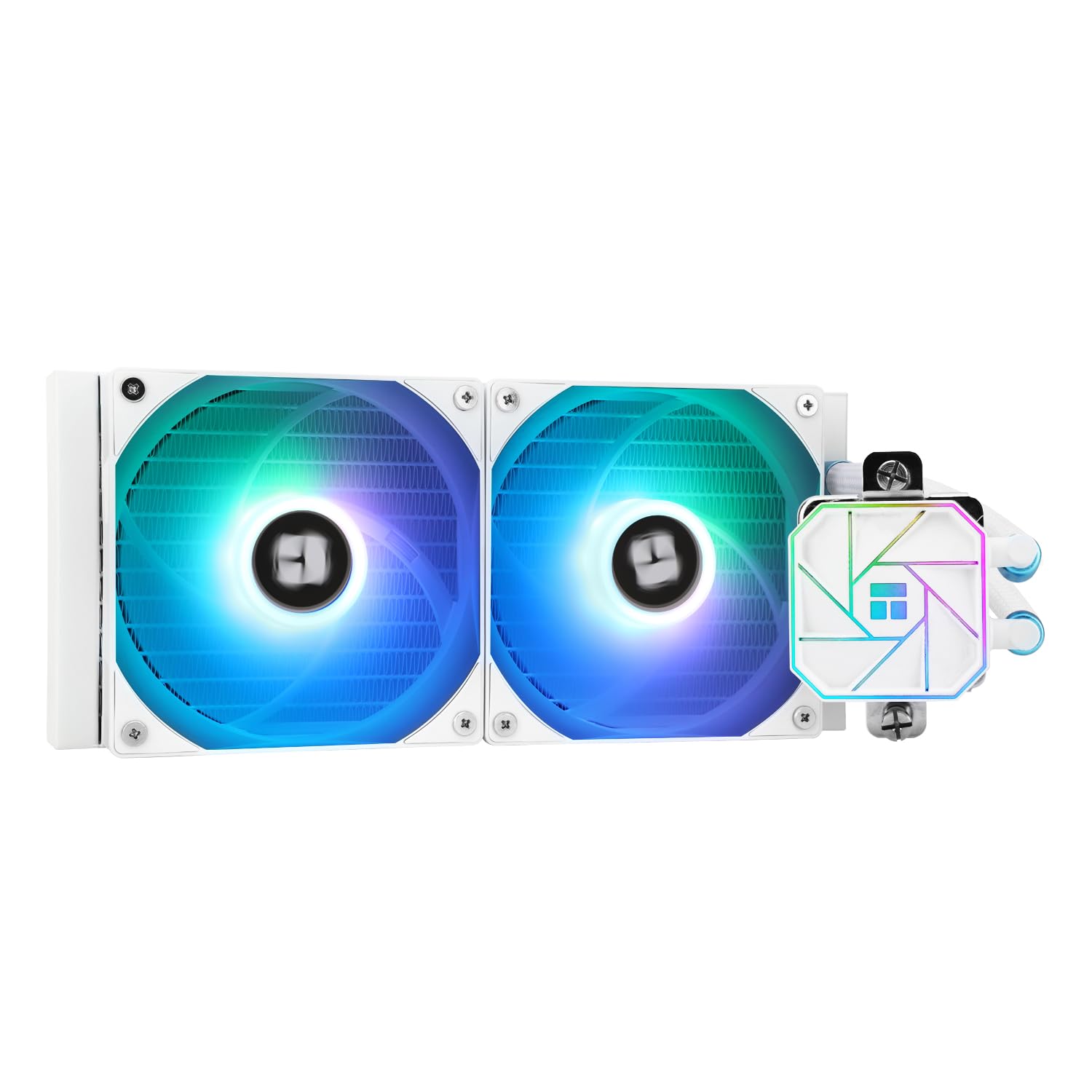 TR-Thermalright Aqua Elite 240 Weiß V3 CPU Wasserkühlung Komplett-240 Spezifikation AIO PC Kühler,12cm ARGB Kühlventilator,Einfache Installation,Kompatibel mit AM5/AM4,LGA1851/1700/115X/1200/2011,Weiß