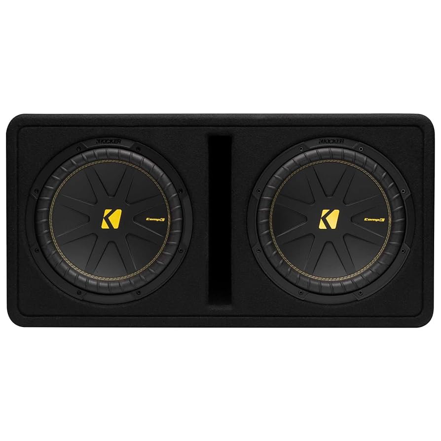 廃盤 KICKER Comp R ウーファー BOX DCWR122 Kicker DCWR122 Loaded Dual 12