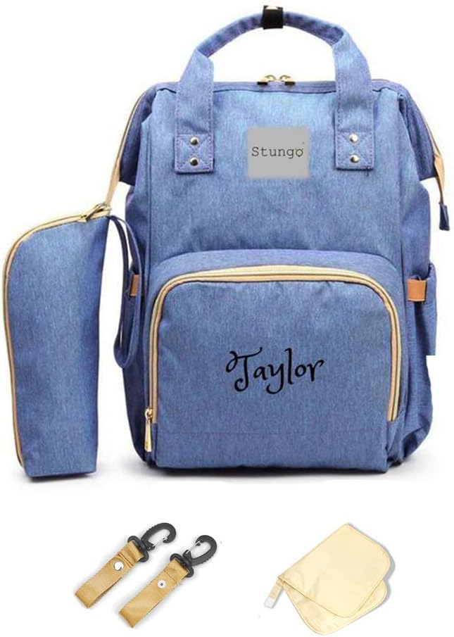 PERSONALIZED Large Diaper Bag Knapsack Custom Diaper bag Monogram Backpack