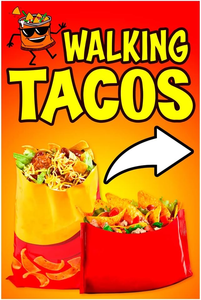 Walking Tacos Economy A-Frame Sign