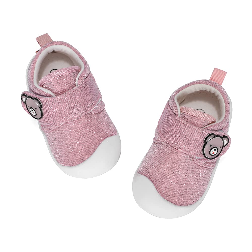 MASOCIO Chaussure Bébé Fille Garçon Premier Pas Baskets Bebe Plat Confort Caoutchouc Antiderapant
