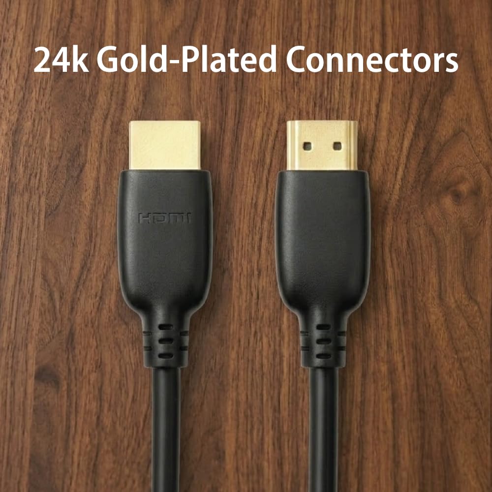 Cyberguys! Cavo HDMI ultra certificato 8K (V2.1) 48Gbps ad altissima velocità, 8K @60Hz/4K @120Hz HDR eARC Dolby Atmos HDCP 2.2 connettori placcati oro, compatibile con PS5 Xbox, Blu-ray TV, GPU