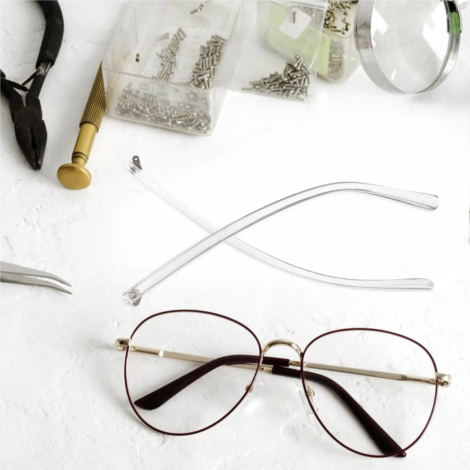 Patillas de repuesto for gafas, patillas universales, diseño ligero y aerodinámico, 1 par