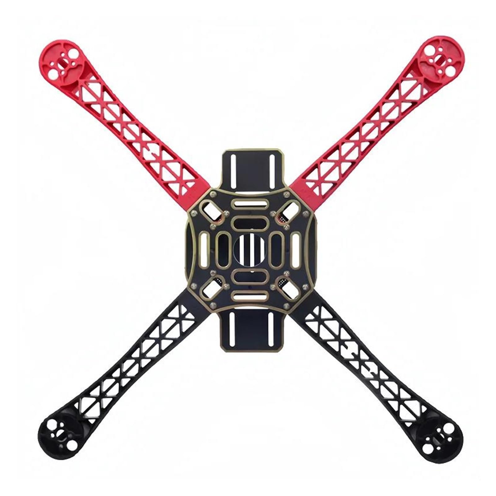 Drone FPV RC F450 V2 con telaio a quattro assi, multirotore, FPV crossover, modello RC, drone per fotografia aerea, corpo fai da te, quadricottero(Red black set)