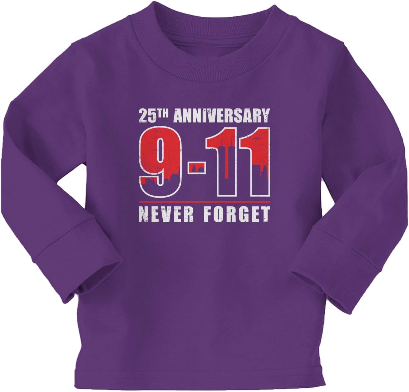 25th Anniversary 9-11 Never Forget Infant/Toddler Cotton Jersey T-shirt image 4