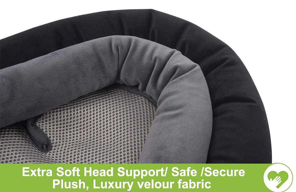 Upgrade 3-in-1 Baby Sitzverkleinerer für Alle Kinderwagen, Babyschale Einsatz und Körperstütze für Neugeborene, Säuglinge, Extraweiches Sitzeinlagenkissen​, Ideal für Alle Jahreszeiten, 53x33cm