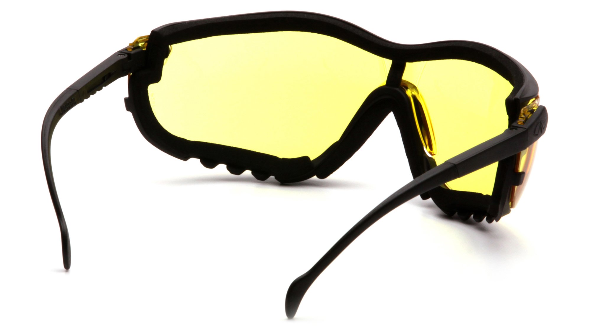 (12 Paar) Pyramex V2G-Brille schwarz Rahmen/Bernstein Anti-Fog Objektiv (gb1830st)