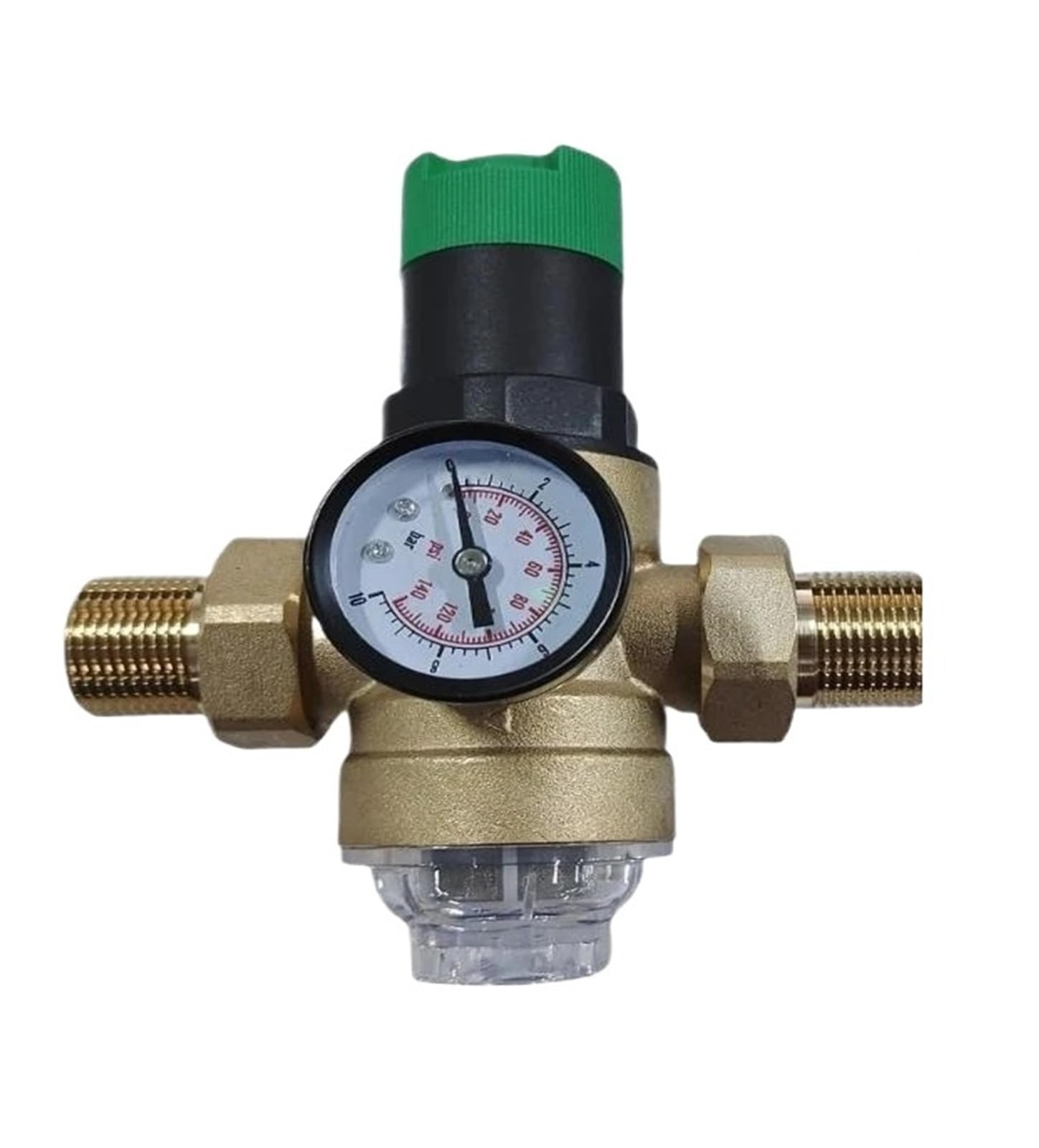 Vmvud Dn20 Pressure Regulator Dn15/ Brass Pressure Reducing Valves With Gauge And Mesh Filter For Regulating Water Pressure(Dn20)