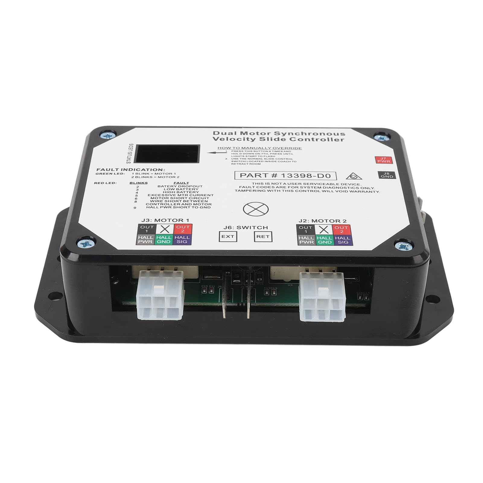 Controlador de motor síncrono Cryfokt de doble eje para un deslizamiento suave en RV