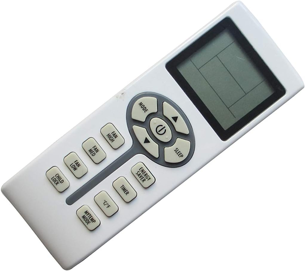 HCDZReplacement Remote Control for Soleus Air WS1-06E-02 WS1-08E-02 WS1-10E-02 WS1-12E2-02 WM1-12E2-02 WM1-15E-02 WM1-18E-02 WM1-24E-02 Electronic Window Air Conditioner