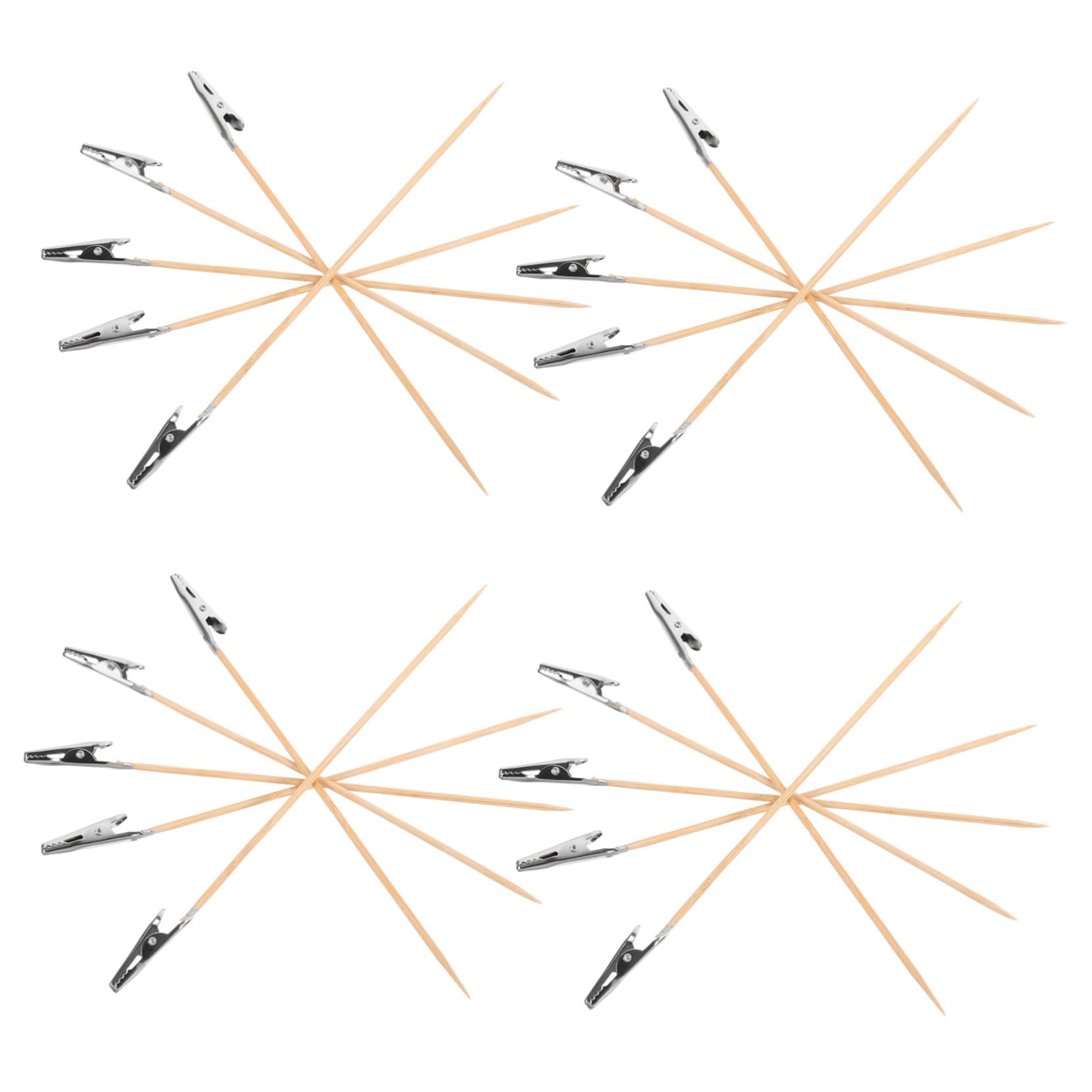 Holibanna 20Pcs Alligator Clips for Model Painting Long Tailed Clasp Picture Holder for DIY Projects for Hobby Modeling and Securely Holding Models Place