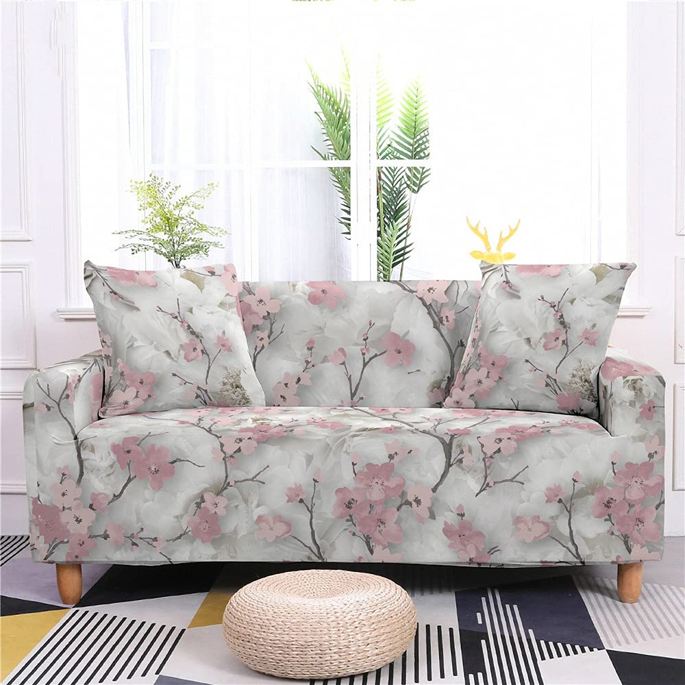 Housse De Canapé Extensible 3 Places – Tissu Polyester/élasthanne, Avec Accoudoirs, Protection Anti-taches