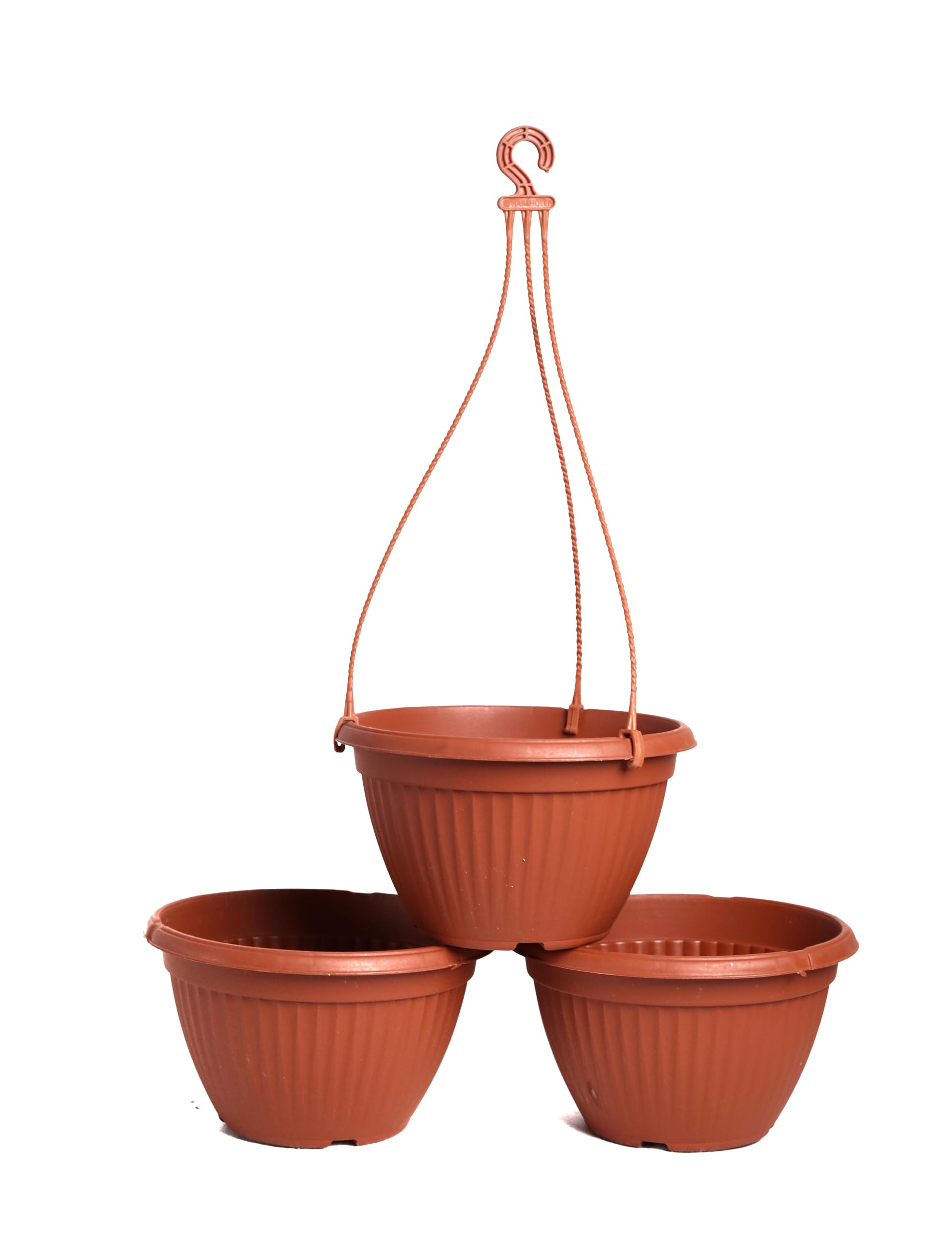 HARSHDEEP Bello Plastic Flower Pot| Hanging Planter| Planter with Plastic Hanging| Beautiful Hanging Flower Pots for Home Garden| Hanging Pots for Balcony Bello HB Set of 3 (Assorted) Inch 6.5X4 (B0CKXJ7RZF) Amazon Price History, Amazon Price Tracker