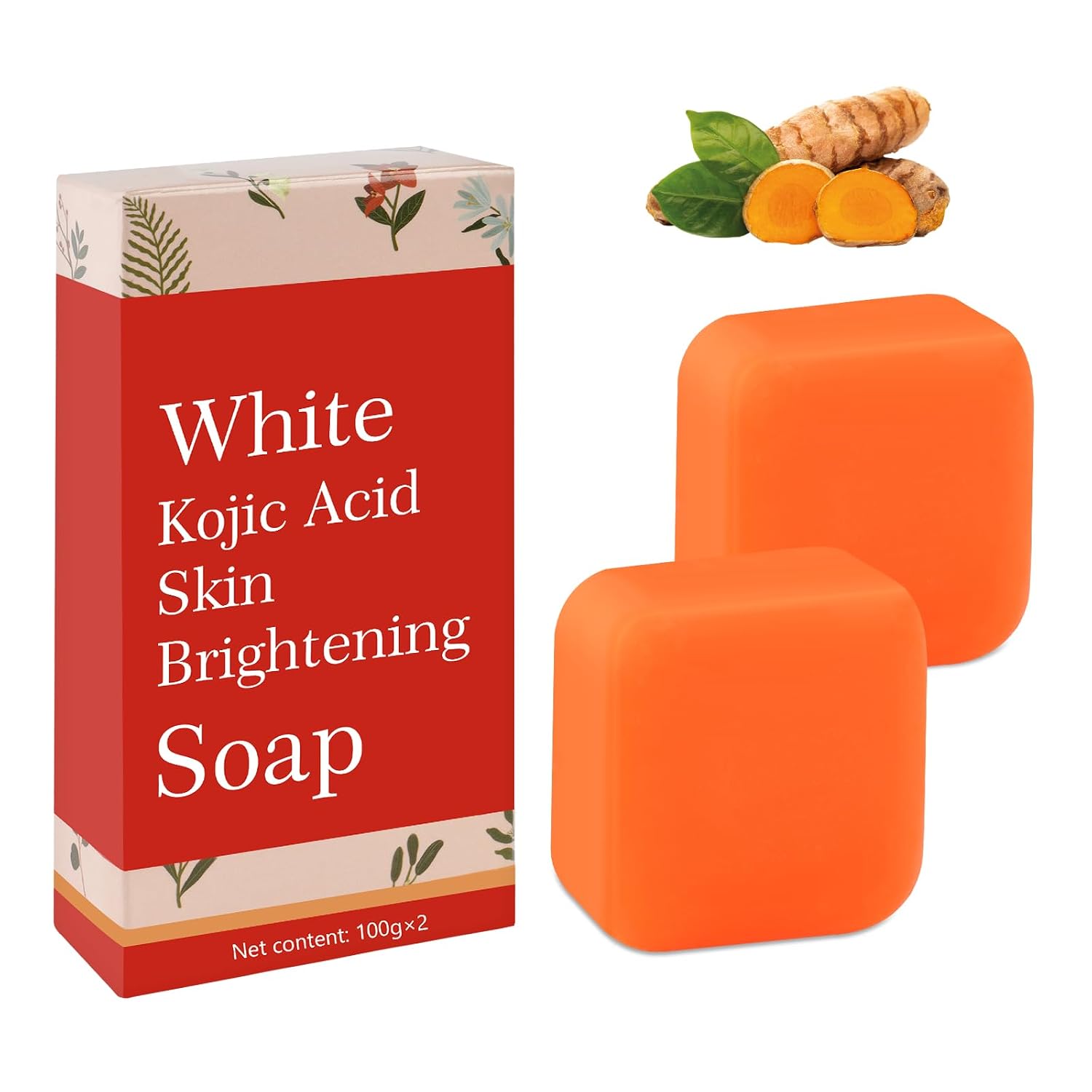 Kojic Acid Soap 200 g Vitamin C Soap Bar Gentle Soap for Face and Body Shower Soap Natural Soap Oval