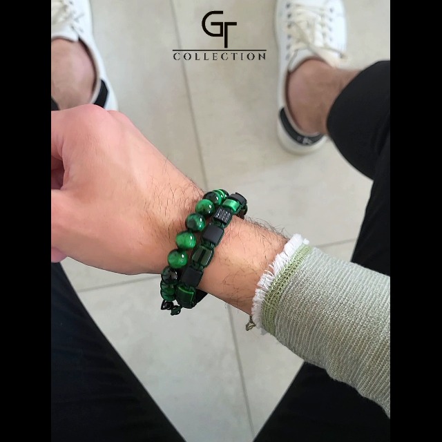 Pulsera de piedras naturales para hombre GT collection miniatura 7