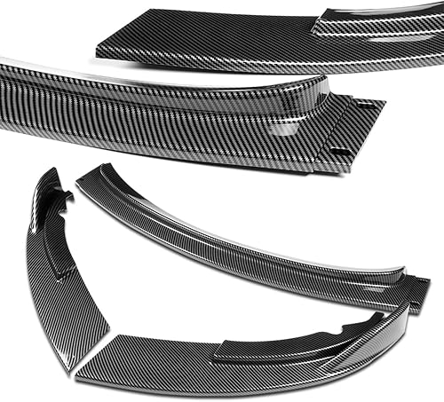 Miniatura 3 de Q1-TECH, 5 piezas de borde delantero + falda lateral Rocker Winglet Canard difusor ala compatible con BMW E90E92E93 (solo modelos M3) 2008-2013,