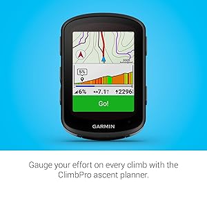 Garmin Edge 540 Solar, Solar-Charging GPS Cycling Computer with Button Controls, Targeted Adaptive Coaching, Advanced Navigation and More