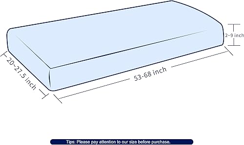 Miniatura 3 de Subrtex - Funda de cojín elástica para cojines de sofá, de asiento de caravana, de sofá de dos asientos. Hecha de elastano. Protector de muebles de