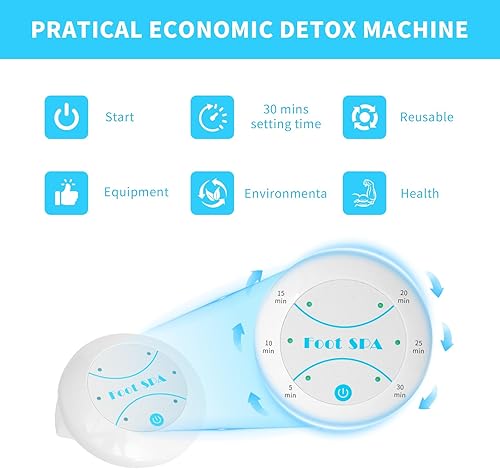 Miniatura 8 de Baño de pies de desintoxicación iónico portátil, perfecto para pies de cumpleaños, desintoxicación, limpieza de iones de spa, sistema de hidrógeno