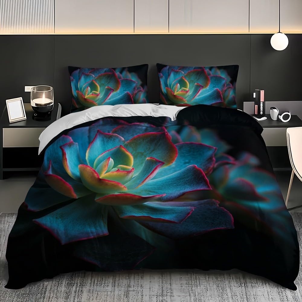 Zestaw poszewek na kołdrę 220x220 cm niebieski dla dzieci i młodzieży