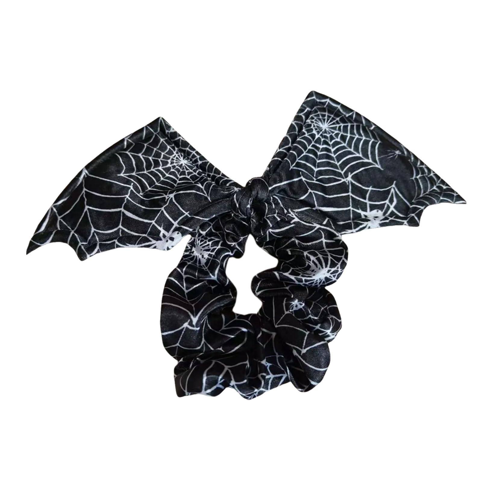 MICFENY Cotton Bat Wing Arachnid Hair Scrunchies Halloween Costume Accessory For Adults Themed Hair String