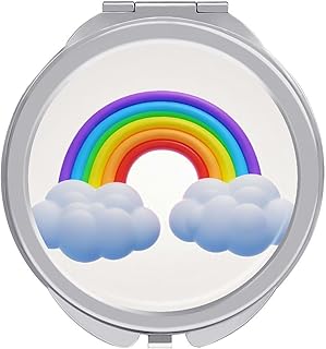 Espejo de maquillaje de viaje plegable portát...