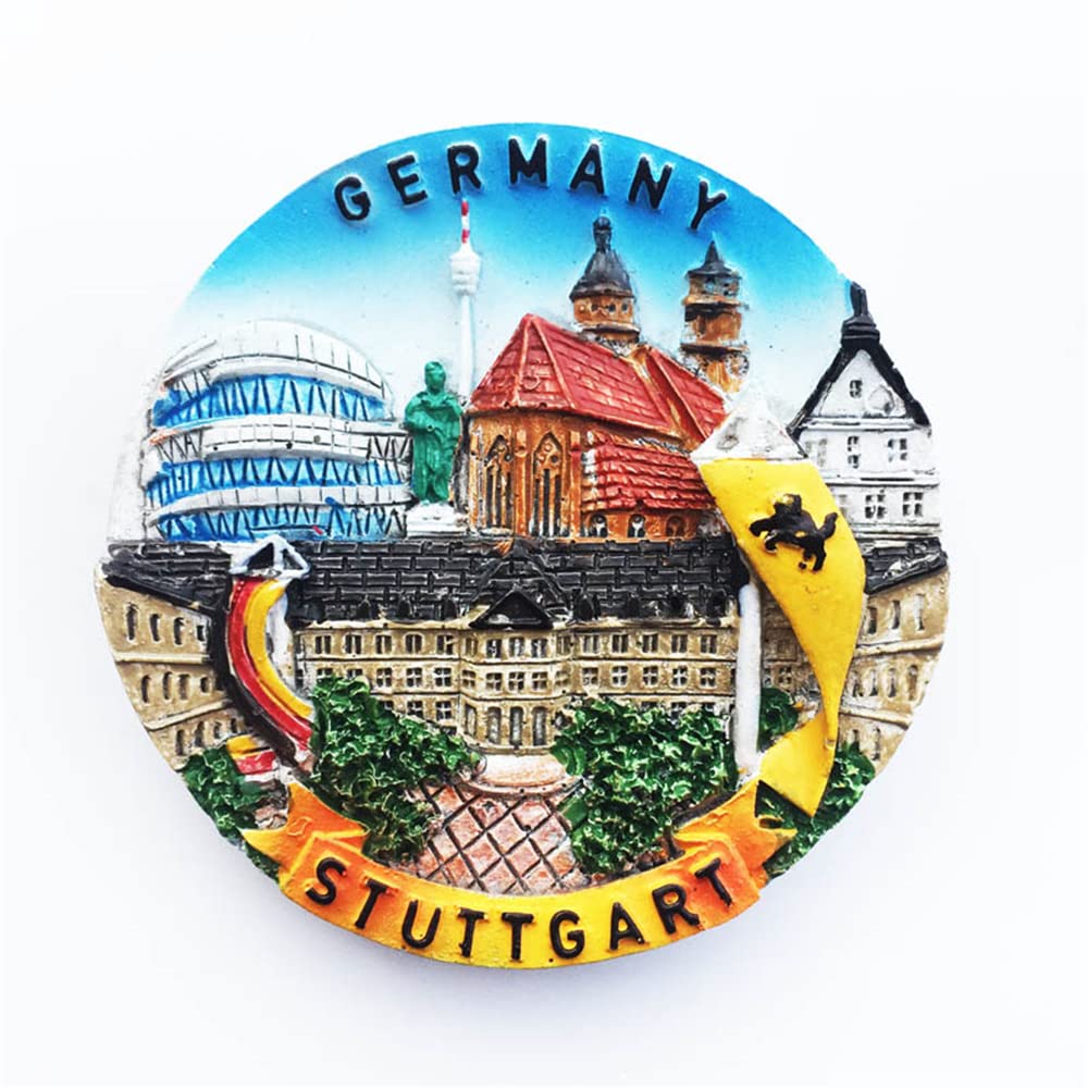 Stuttgart Germania Magneti per Frigorifero Souvenir Regalo Frigorifero Magnetico Collezione di Adesivi
