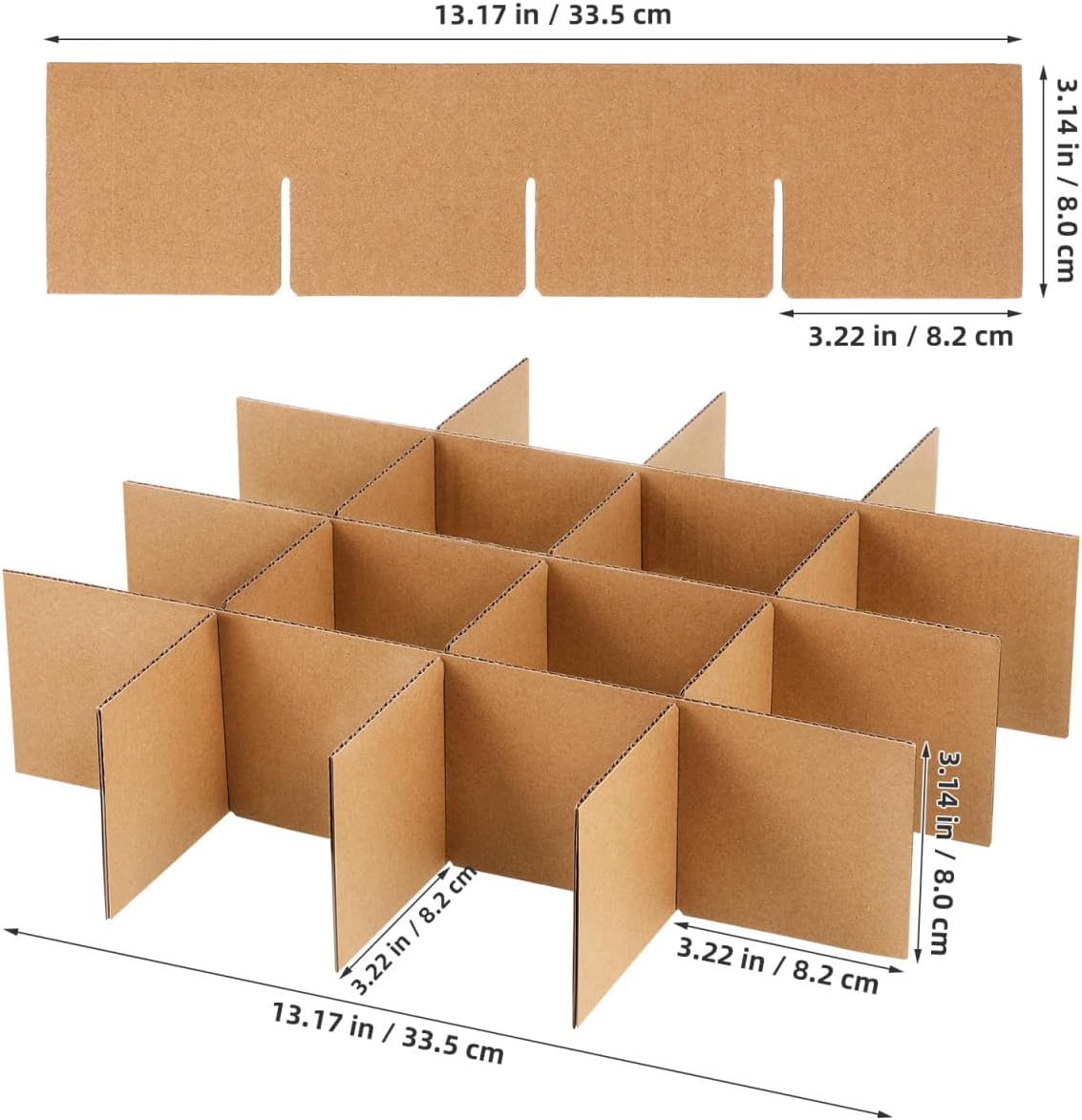 4Set Glass Dividers Cardboard Inserts for Moving Boxes image 2