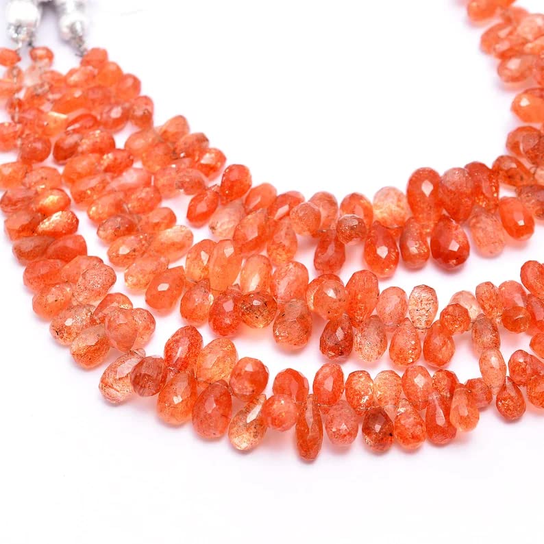 Pierre de soleil perles larmes pour fabriquer vos bijoux d'été bohème chic