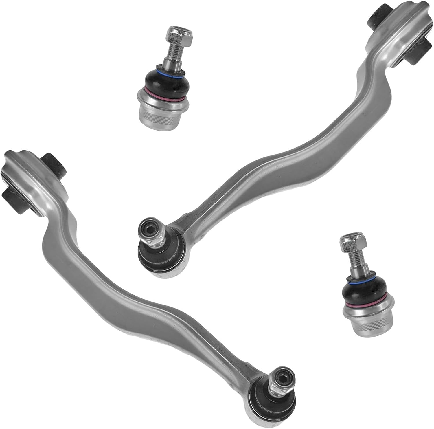 TRQ Front Suspension Kit Ball Joint Control Arm with Ball Joint Compatible with 03-12 Mercedes-Benz