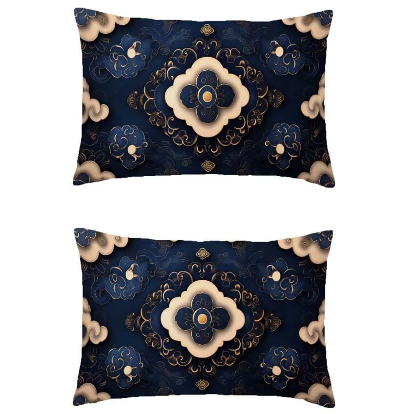 Taie oreiller double sided printing lin taupe de decoration