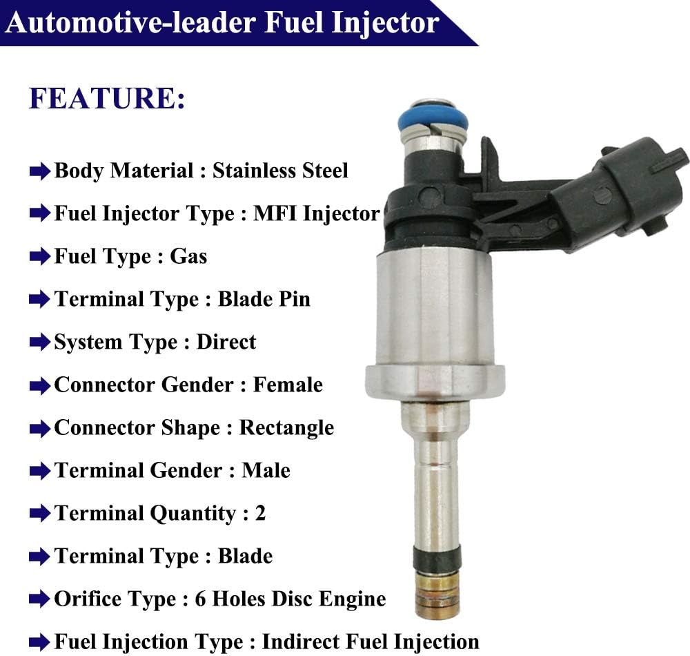 FJ994 12638530 Fuel Injector 6 Holes for 09-11 Enclave 10-11 Lacrosse 2010 Allure 08-11 Cadillac 09-11 Traverse GMC Acadia 10-11 Camaro 09-13 Holden 3.6 12669384 217-3445