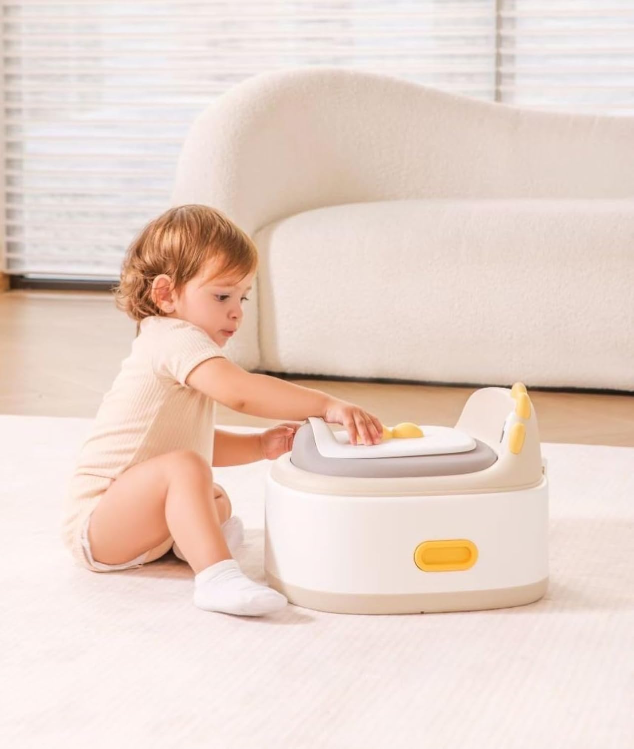 Portable 3-in-1 Potty Trainer for Travel & Home, Convertible Potty Training Seat with Step Stool, Anti-Slip Toddler Toilet for Easy Setup & Cleaning