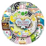 【50 Unique Pickleball Designs】This set includes 50 different sticker patterns with pickleball paddles, balls and funny quotes, perfect for pickleball lovers as adorable pickleball stickers. 【Waterproof & Durable Vinyl】Made of high-quality waterproof ...
