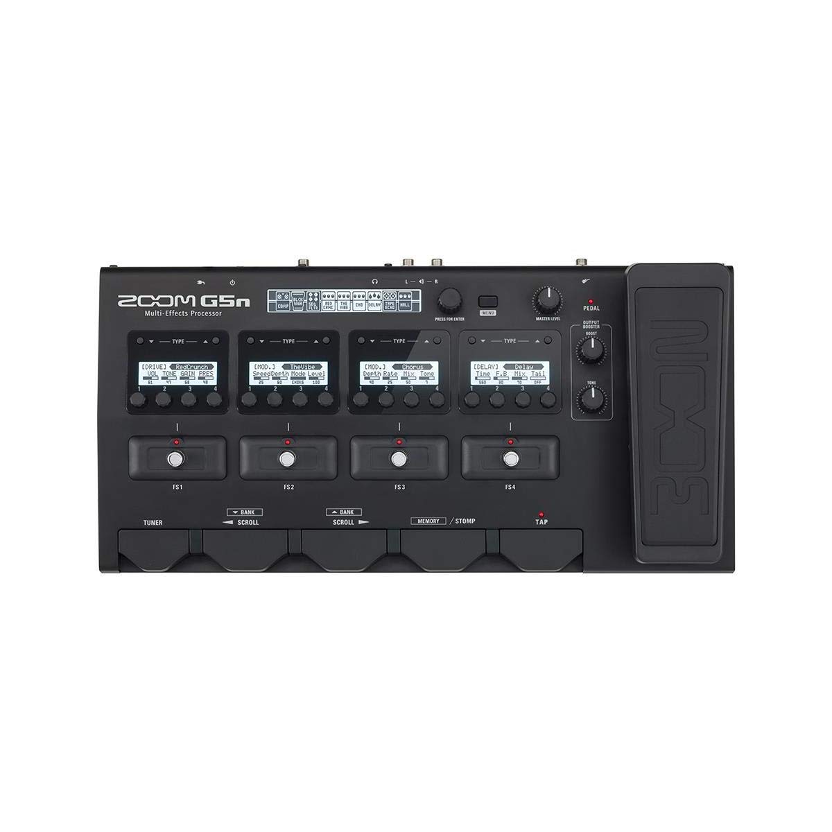 Zoom G5n Guitar Multi-Effects Processor with Expression Pedal, with 100+ Built in Effects, Audio Interface for Direct Recording to Computer